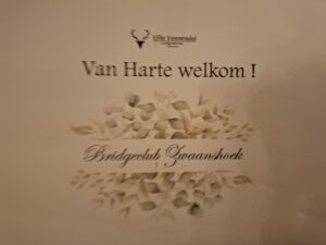 Verslag bridgeweekend in Nunspeet